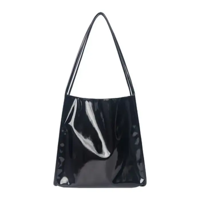 Sacs à main en cuir verni pour femmes, fourre-tout décontracté vintage, sac à provisions pour dames,