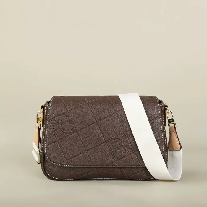 PG PATSY GARIS Nouveau sac à bandoulière classique rétro pour femme en cuir