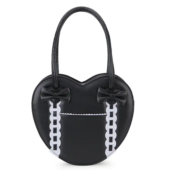 Sac à main en forme de cœur Lolita pour femme, sacs à main Bowvétérans t, sac cartable pour filles,