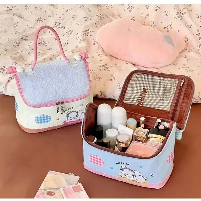 Sac de maquillage portable de grande capacité