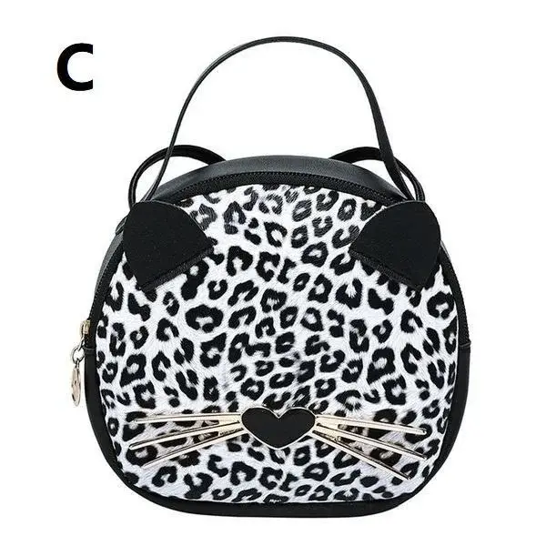 Mode femmes dessin animé Animal léopard sac à bandoulière fourre-tout sac à main