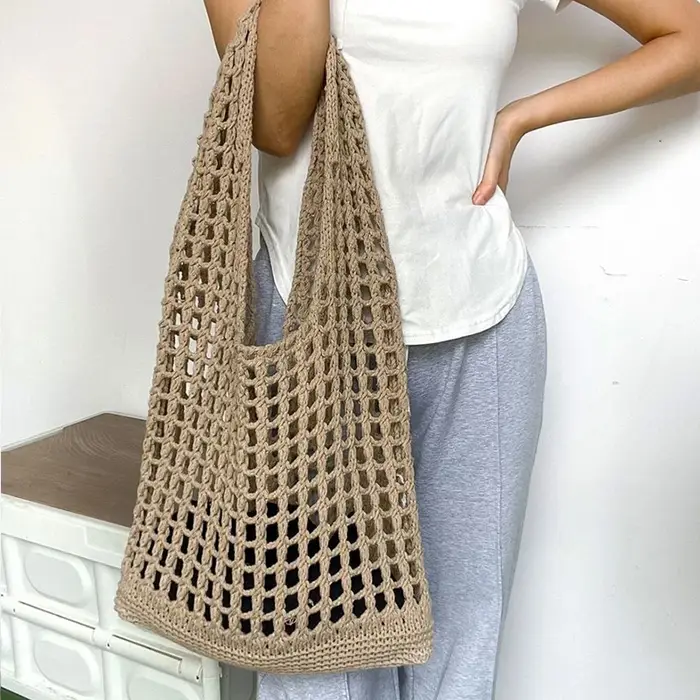 Sac fourre-tout en crochet pour femme