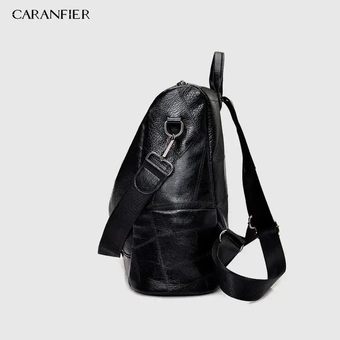 CARANFIER femmes sac à dos de haute qualité jeunes sacs à dos en cuir pour adolescentes femme école sac à bandoulière sac à dos mochila