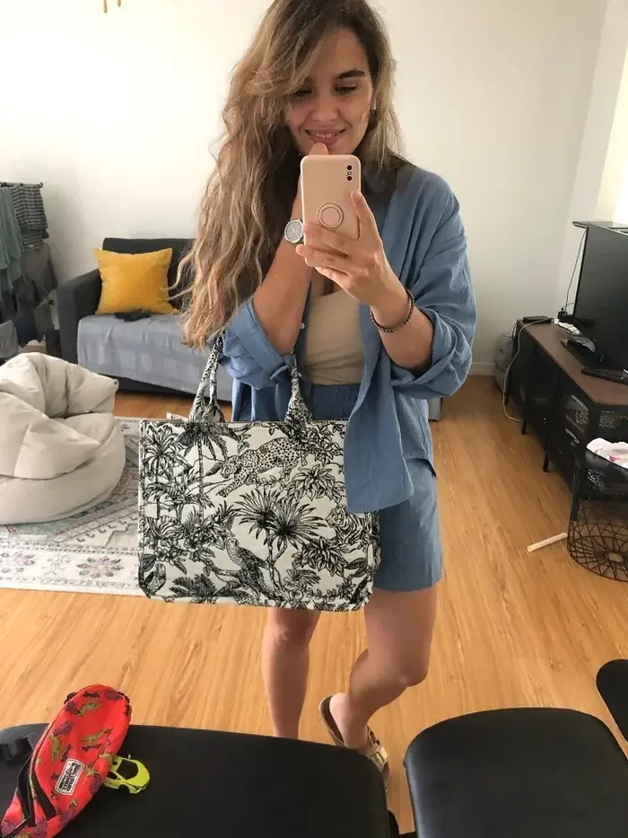 Sac à main pour femme, sac fourre-tout brodé