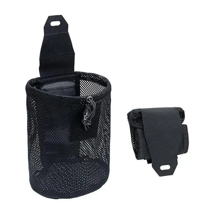 Pochette de rangement en nylon à enroulement, mini pochette pliable en filet pour magazines, EDC, ta
