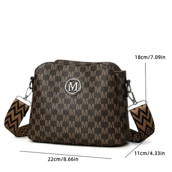 Sac à bandoulière en simili cuir synthétique pour femmes