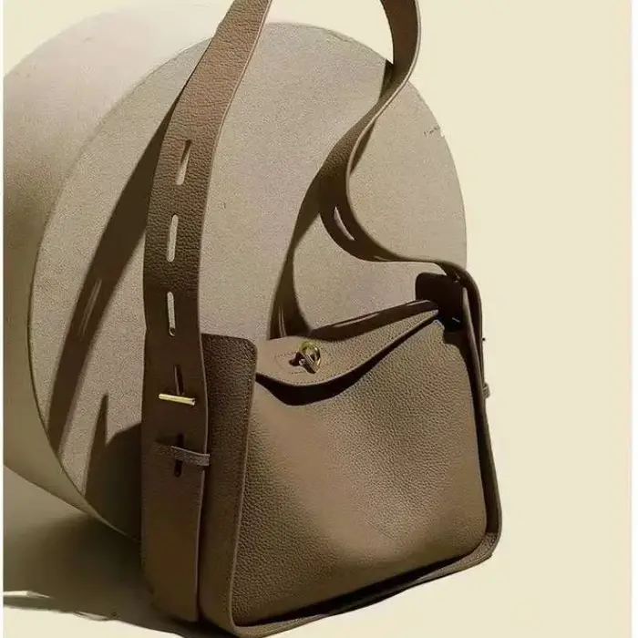 Nouveau Sac à Main de Luxe en Cuir Véritable pour Femme, Sac Bandoulière et Sac Fourre-tout Grande C