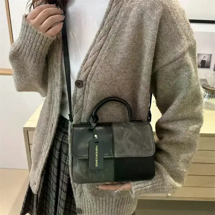 Sac fourre-tout tendance pour femme en cuir PU