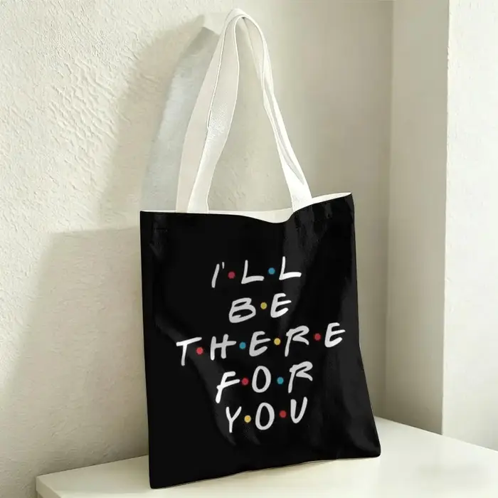 F-Friends TV Show Storage Bags Sac fourre-tout en toile pour femme