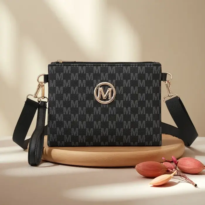 Petit sac à bandoulière monogramme rétro vintage