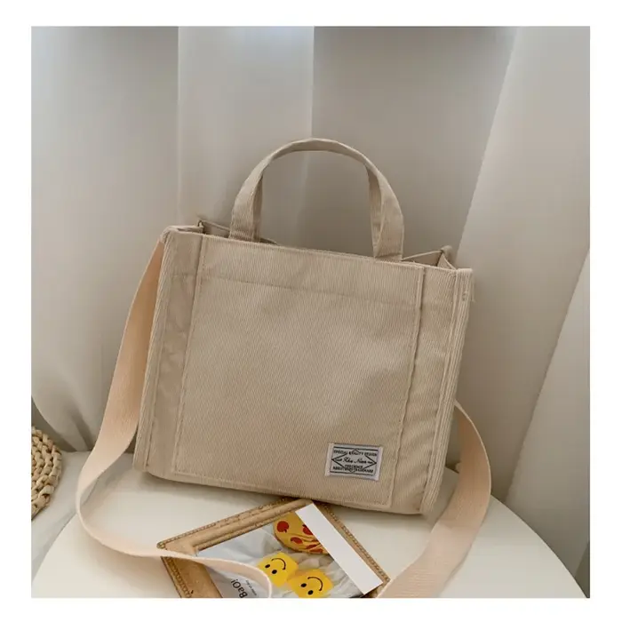 Rilibegan sac à bandoulière pour femmes nouveau Style Simple velours côtelé Portable grande capacité