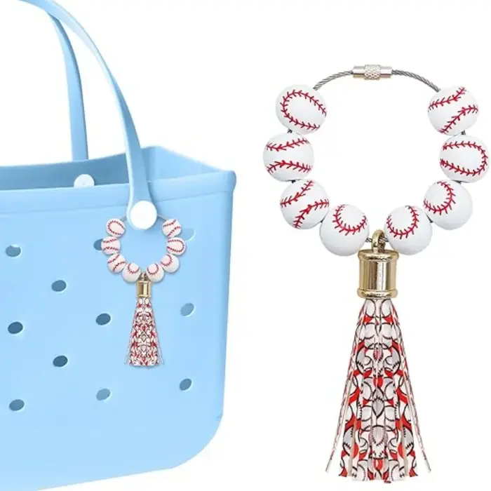 Breloques de sac pour sac de plage, breloques de sac de baseball, accessoires de sac Bo pour femmes