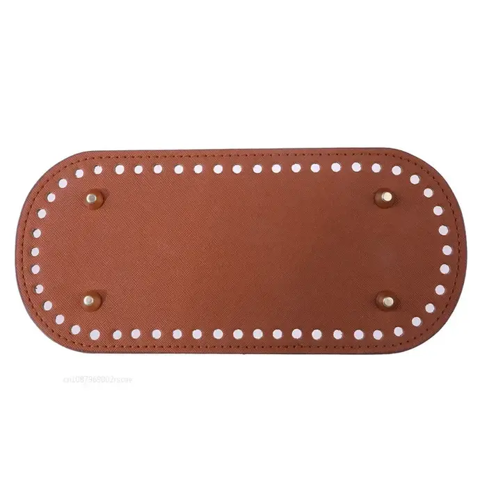 Base de sac en cuir PU 22x10cm pour sac tricoté