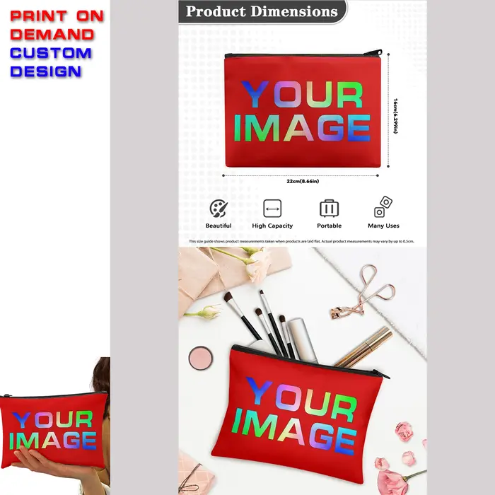 Sac à Main Personnalisé de Dessin Animé avec Nom d'Image, Bricolage, Impression Assressentisur Deman