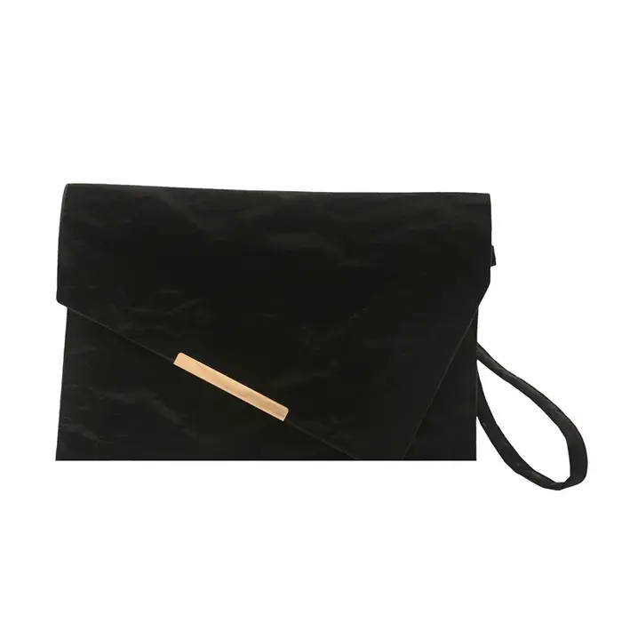 Mode pochette pour femmes en cuir PU souple couleur unie Evelope sac bracelet sacs femme petits sacs