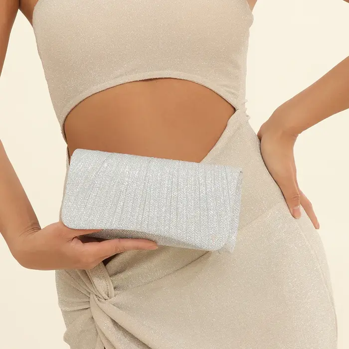 Sac à main d'embrayage de mariage brillant pour femmes et filles