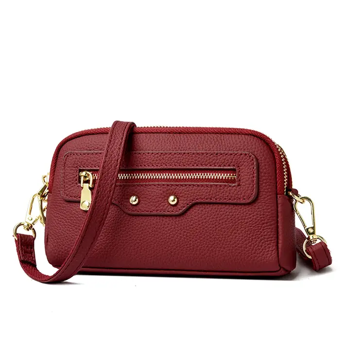 Sac fourre-tout décontracté pour femme en cuir véritable