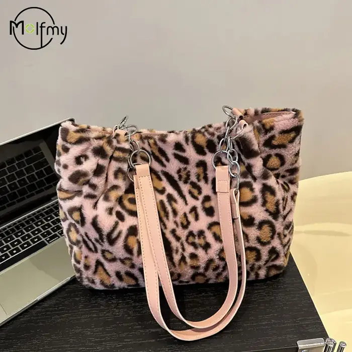 Sac à main en peluche pour femmes