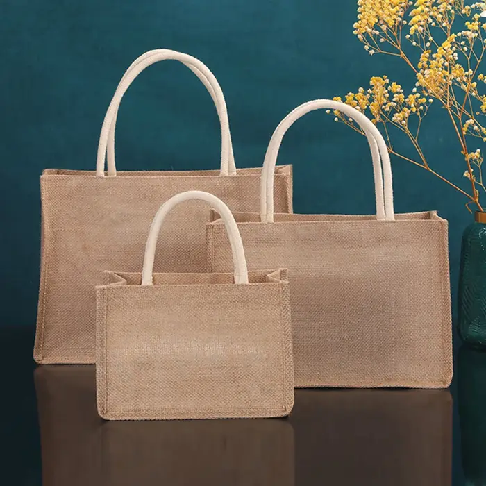 Sacs fourre-tout en toile de Jute vierge