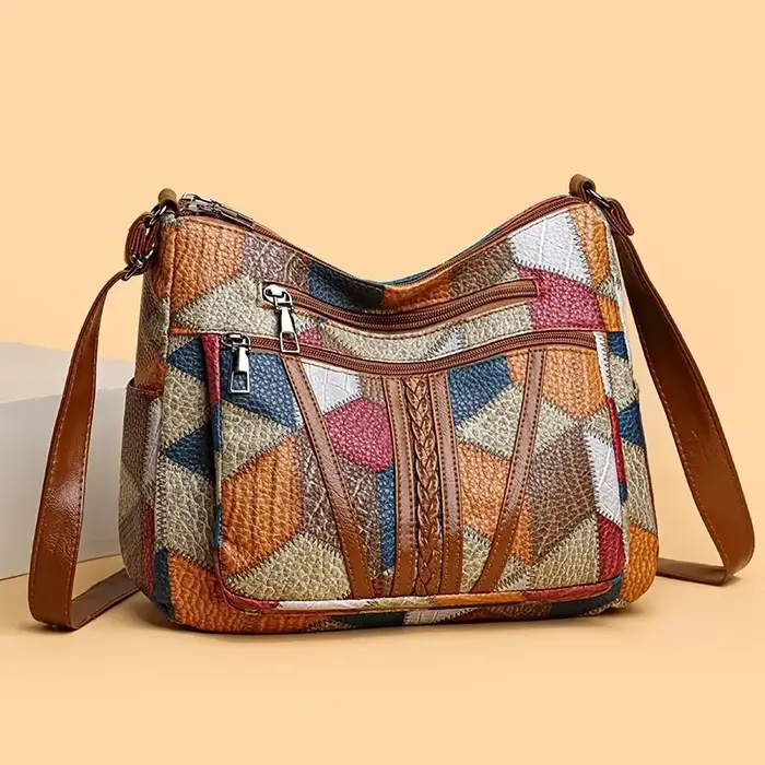 Sac à bandoulière Vintage élégant pour femmes, sac à main tendance, sac à bandoulière multi-poches, 
