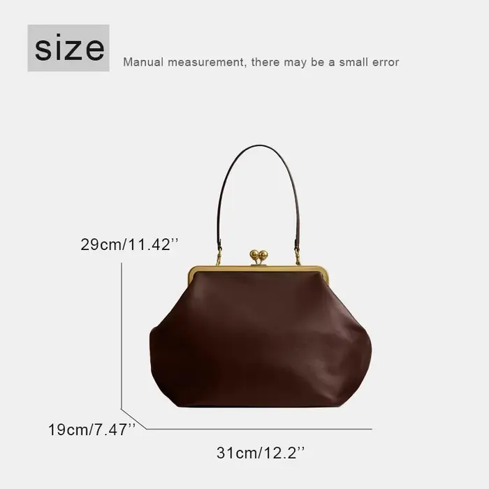 Collection Printemps Sacs à main grande capacité avec fermoir baiser pour femmes