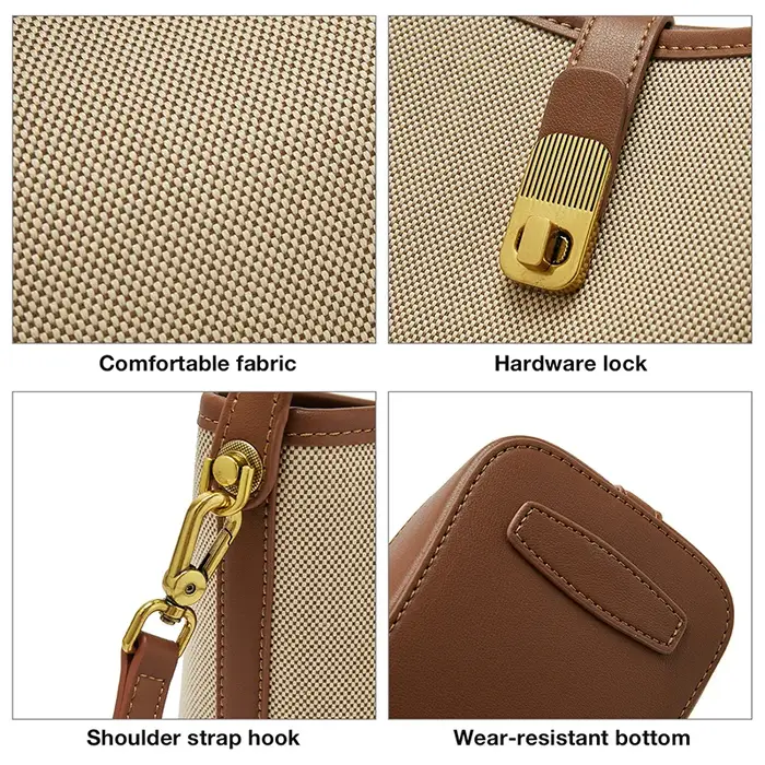 FOXER 2026 Nouveau Sac à Main Femme en Cuir PVC, Sac Seau Élégant, Sac à Bandoulière Tendance, Luxe