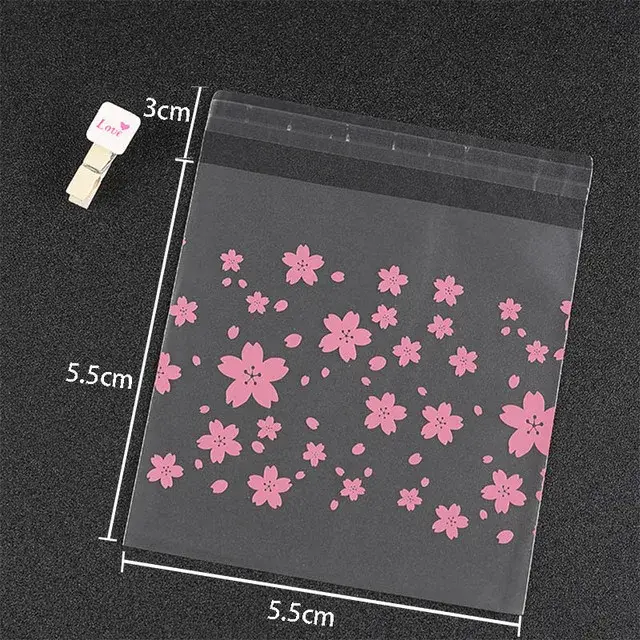 Sac d'emballage cadeau en plastique, fournitures de cuisson, bonbons, strass, sans fleurs, fête de m
