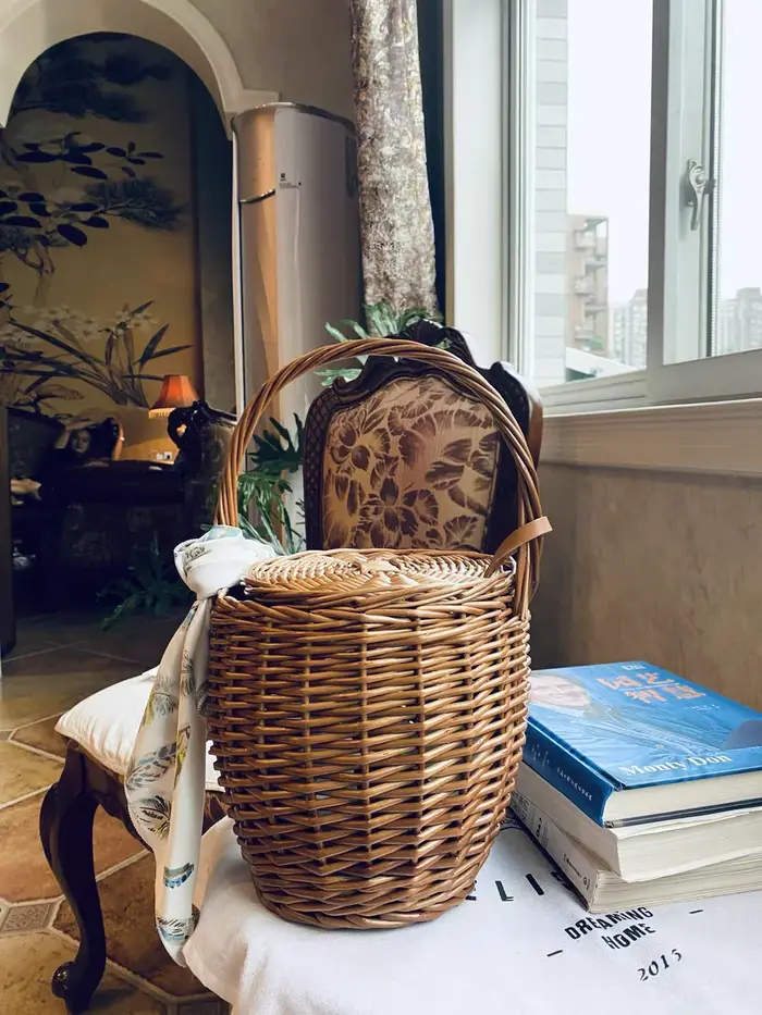 Sac panier en osier pour femmes