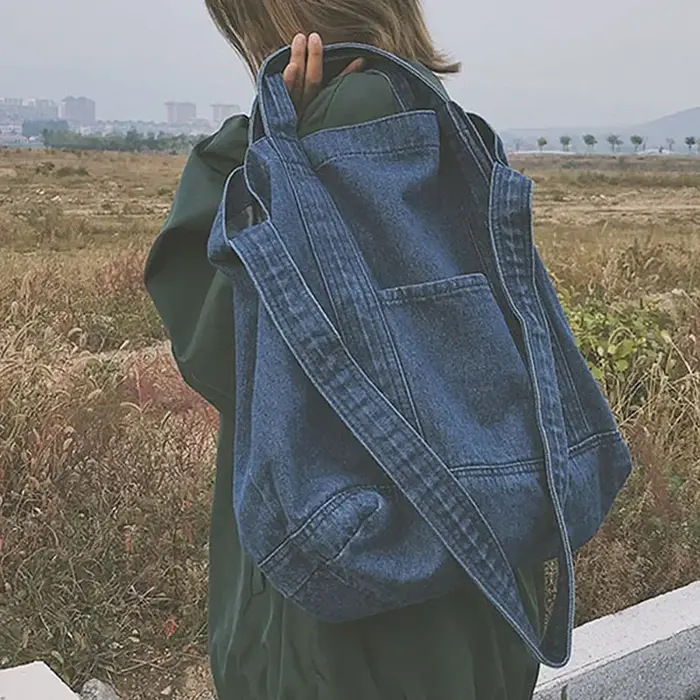 Denim Sac à Main à bandoulière pour femme Sac