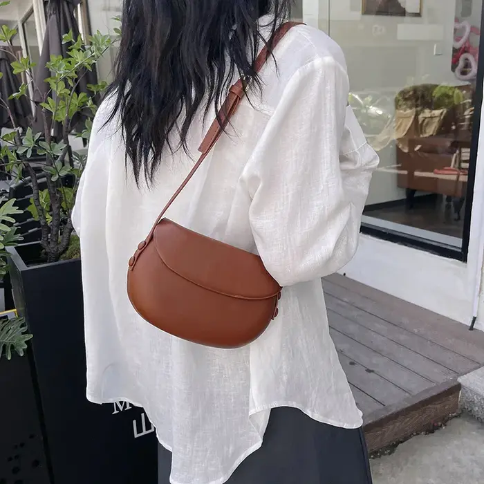 Sac à bandoulière en cuir PU pour femmes