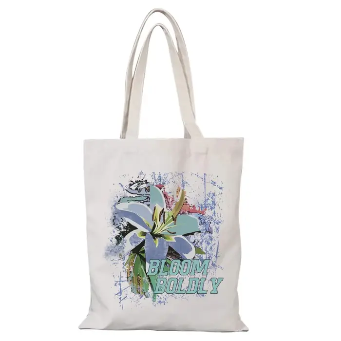 Sac cadeau fleurs toile sac fourre-tout mode femmes sac à main loisirs sacs en tissu