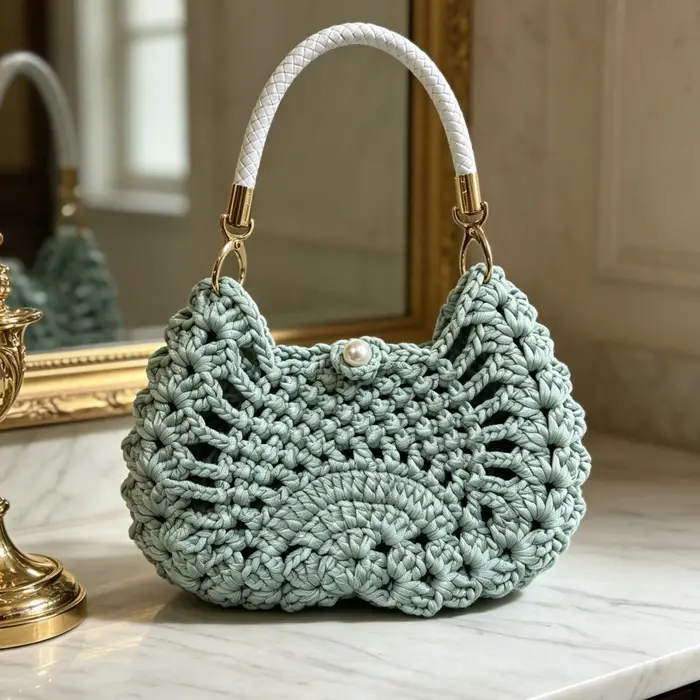 Sac à main pour femme, sac de style bohème, nouveau sac en crochet fait main, sac de navetteur, trousse de toilette, sac portable, sac de plage