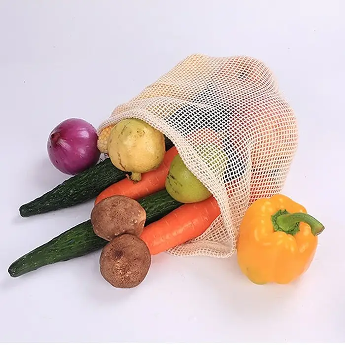 Sacs à légumes en maille de coton