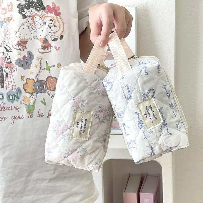 Sac à cosmétiques Vintage à fleurs pour femmes