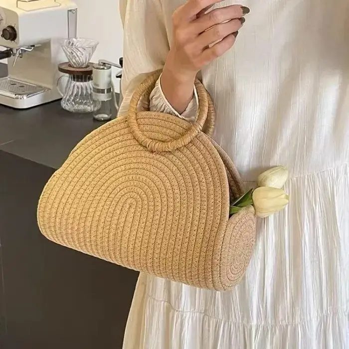 Sac à main tissé tendance 2026 pour femme – Sac bandoulière mini polyvalent et spacieux