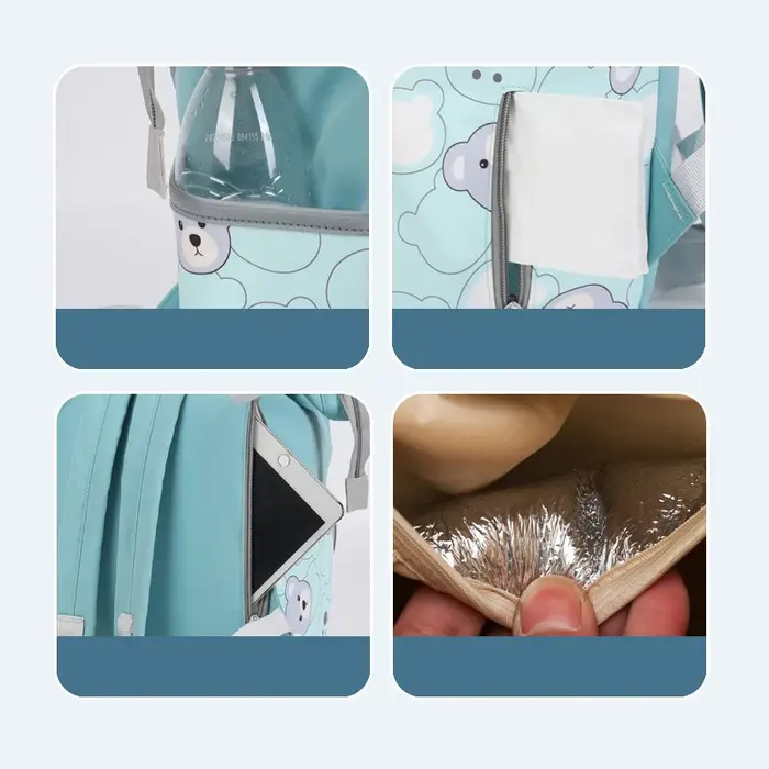 Sac à langer imperméable de grande capacité pour bébé