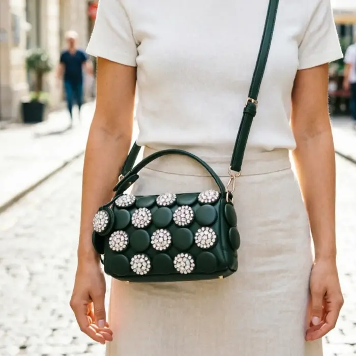 JIOMAY 2026 Nouveaux Sacs Dorés à Strass pour Femme – Sac à Main