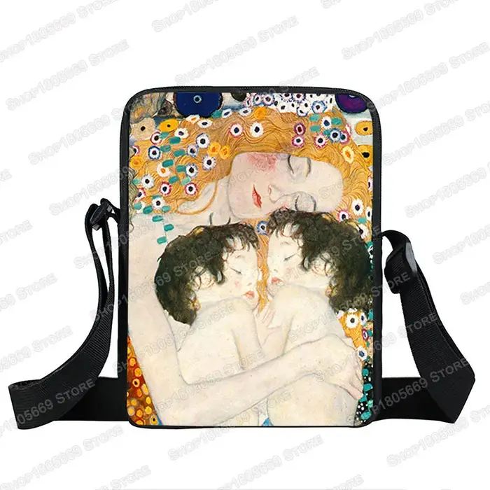 Peinture à l'huile larme/bande femmes sac à main Gustav Klimt dames Canves sac à bandoulière fille sac