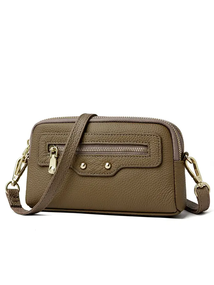Sac fourre-tout décontracté pour femme en cuir véritable