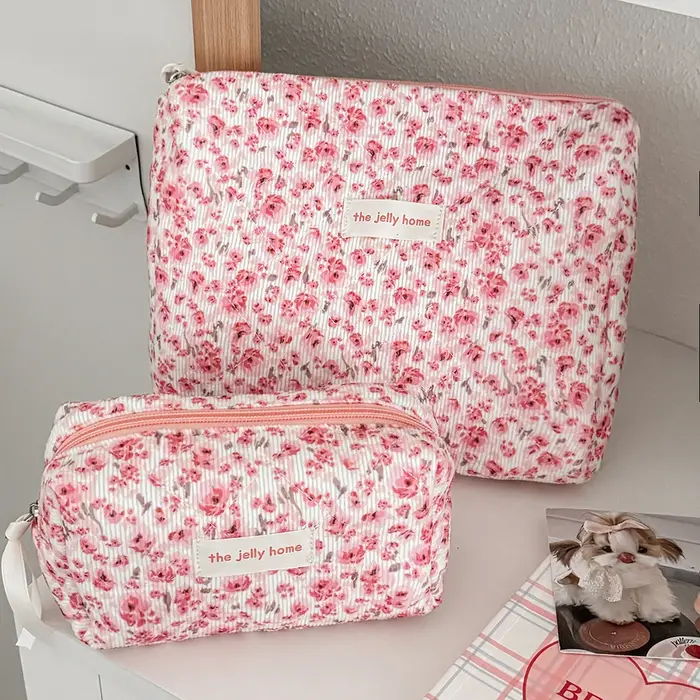 Pochette à fleurs roses pour femmes