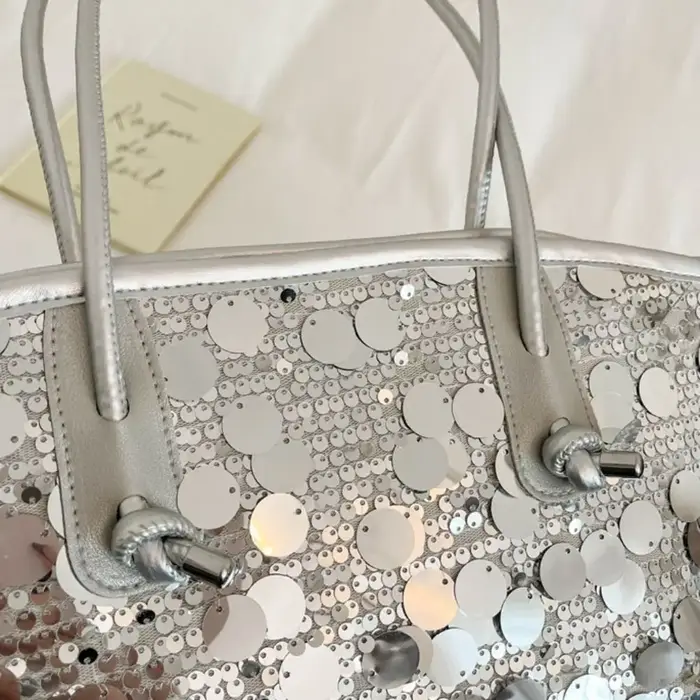 Sac fourre-tout décontracté brillant à sequins