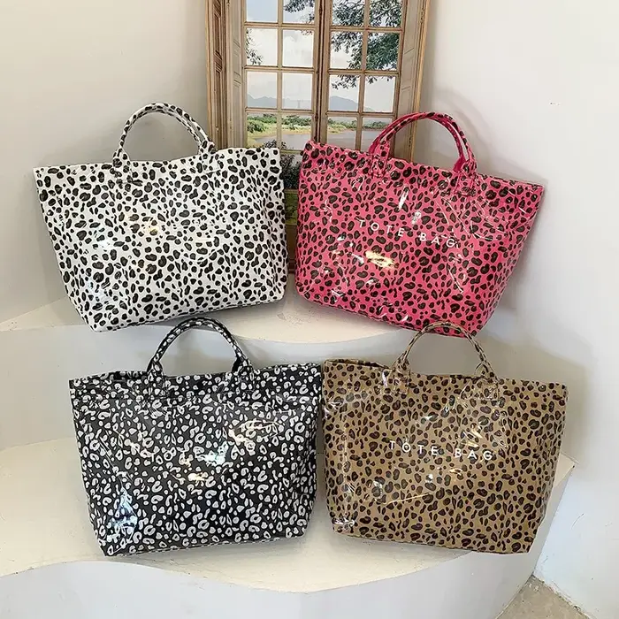 Sac à main imprimé léopard pour femmes