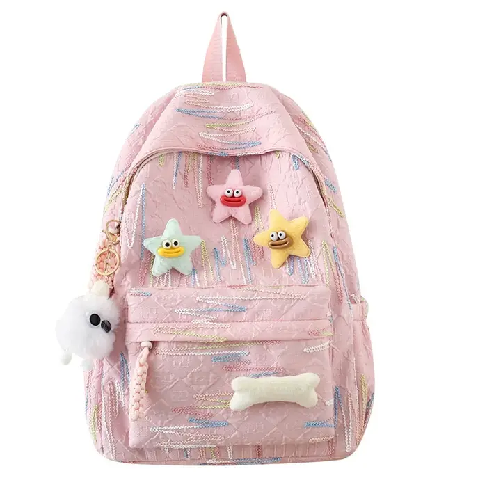 Sac à dos d'école tendance pour femme : sac de rangement spacieux pour collège et voyage - Organisateur de banlieue