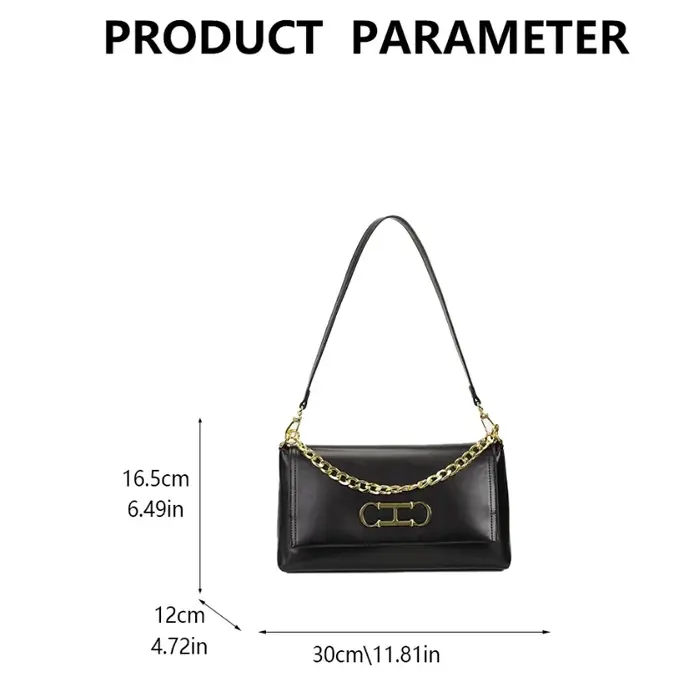 Sac à rabat en cuir de luxe CH