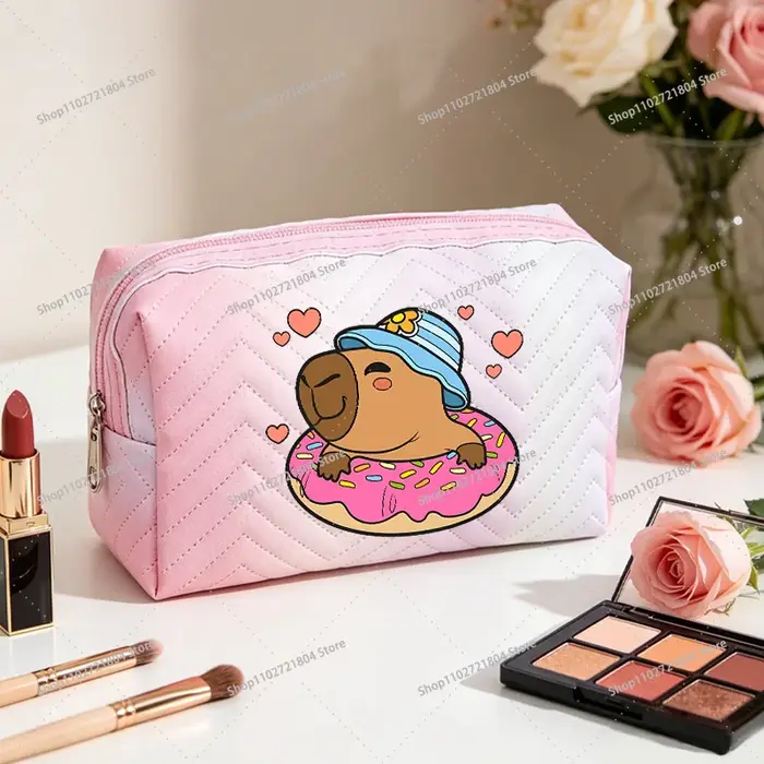 Trousse de Maquillage Capibara Attrayante pour Femmes