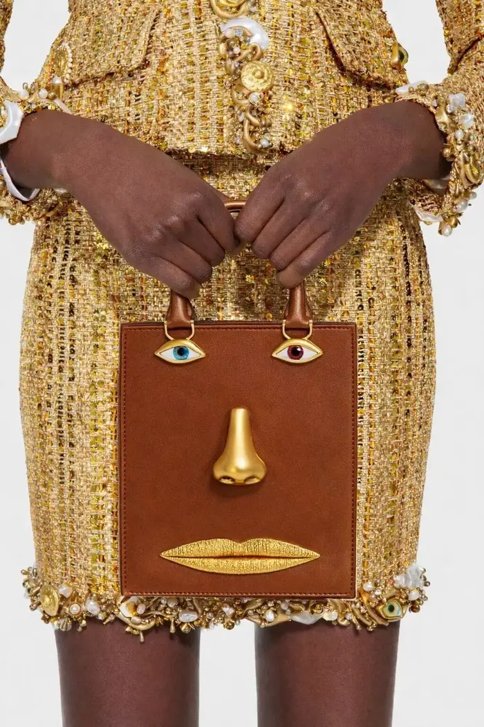 Sac à main de luxe en cuir noir pour femme