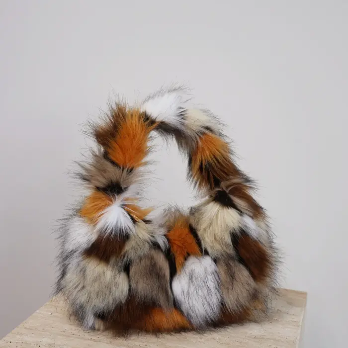 Sac sous les bras Hobos en peluche léopard pour femmes Y2K