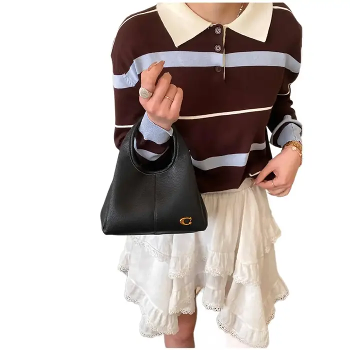 Sac fourre-tout hobo en daim marron pour femme