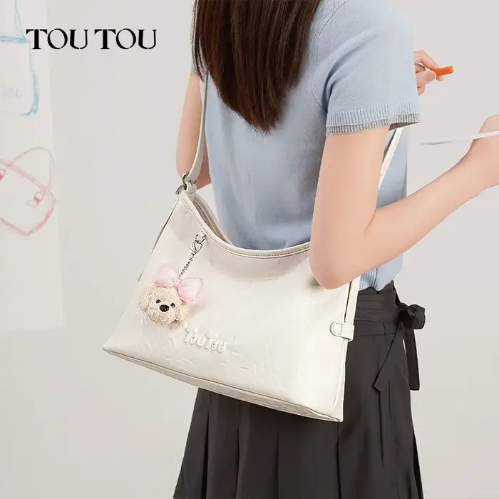 TOUTOU – sacs à bandoulière originaux pour femmes, sac fourre-tout imitant le cuir tanné végétal, sa