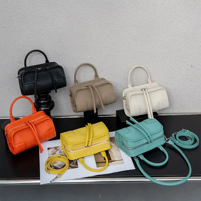 Sac à main de luxe en cuir véritable pour femme